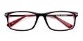 Joshua Prescription Eyeglasses Black Red