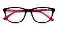 Harper Cheap Eyeglasses Black Red 