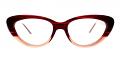 Upland Cheap Eyeglasses Brown Red 