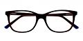 Danville Eyeglasses Black Red