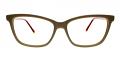 Atwater Cheap Eyeglasses White Red