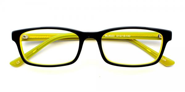 Dylan Eyeglasses Black Yellow