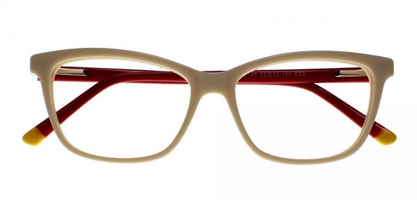 Atwater Eyeglasses White Red