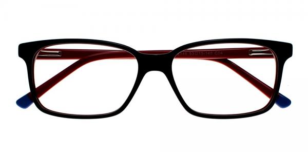 Benicia Eyeglasses Red Black