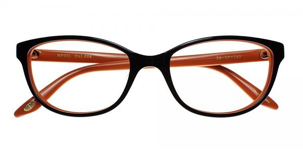 Quincy Eyeglasses Brown Orange