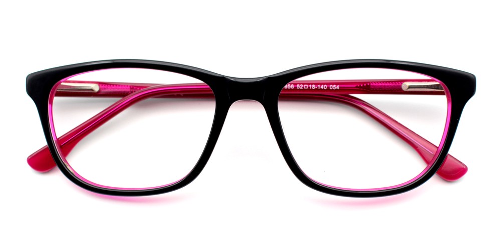 Harper Eyeglasses Black Red