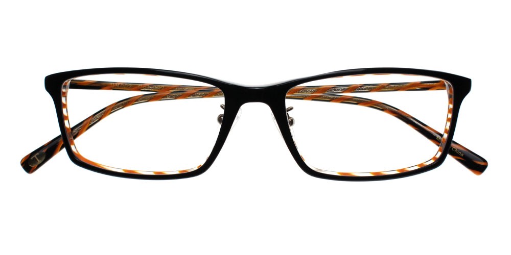 Marina Eyeglasses Black Orange