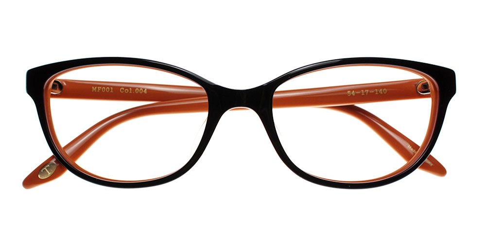 Quincy Eyeglasses Brown Orange