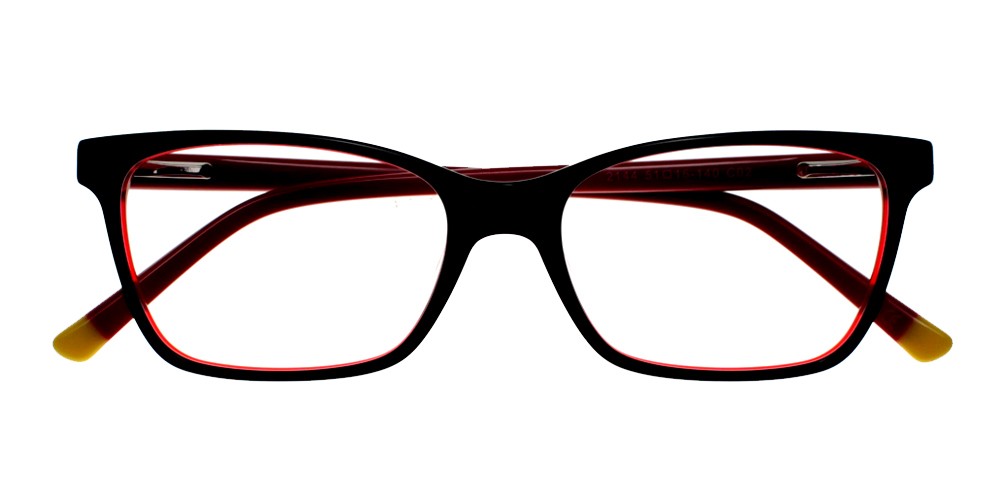 Paradise Eyeglasses Black Red