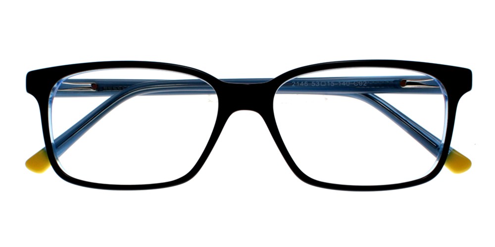 Benicia Eyeglasses Blue Black