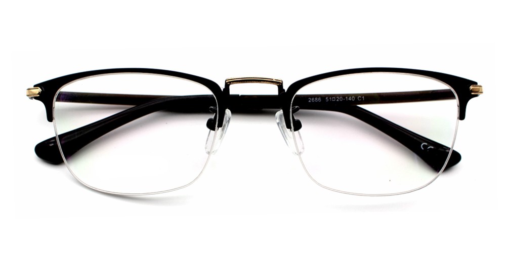 Paolo Eyeglasses Black Gold