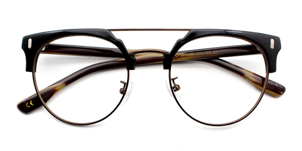 Evan Eyeglasses Black Brown