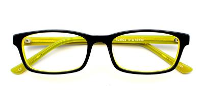 Dylan Eyeglasses Black Yellow