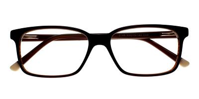 Benicia Eyeglasses Brown Black